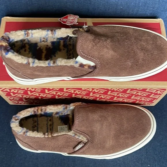 Vans Classic Slip-On Sherpa Rain Drum / Marshmallow WMNS - Picture 3 of 16